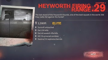 INTO THE DEAD 2 ELITE GAMEPLAY - #29 | CHAPTER 4 : LEVEL 29 HEYWORTH FIRING RANGE
