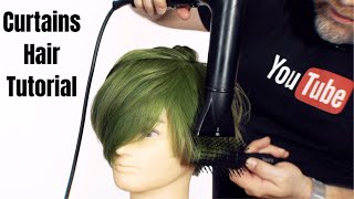 Curtains Hair Tutorial - TheSalonGuy