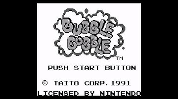 Bubble Bobble (Game Boy 60Hz) - Intro / Attract Mode