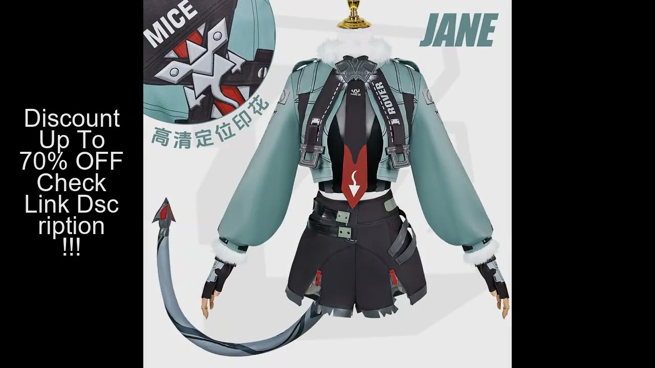 Zenless Zone Zero Jane Doe Cosplay Game Character Costume Wig Accessories Full Set Equipment Hallowe