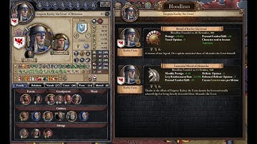 Proof Child of Destiny and Alexander The Great bloodlines, CK2