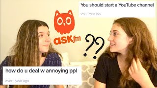 WHAT HAPPENED TO ASK.FM?! (we looked through our old accounts..) || Haley Rose ft. Julia Anne