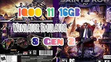 Saints Row 4 Winlator Emulator iQOO 11 16GB Snapdragon 8 Gen 2 Offline Gameplay