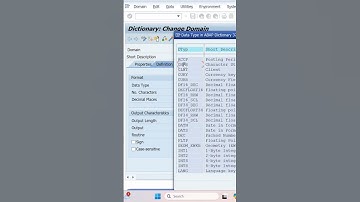 Domain Creation in SE11, ABAP Dictionary #sapabap #saptraining #sapclasses #abap