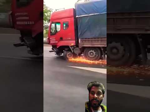 Truck with broken