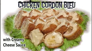 Chicken Cordon Bleu with Creamy Cheese Sauce | Panghandaan / Pang Negosyo