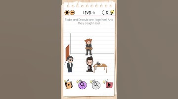 Smith & Joe: Level 9. Eddie and dracula are together. And they caught Joe. #games #braintest