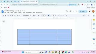 How to Get Columns of Equal Width in a Google Docs Table