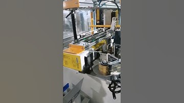 Automatic horizontal type carton box erecting forming folding machine running video
