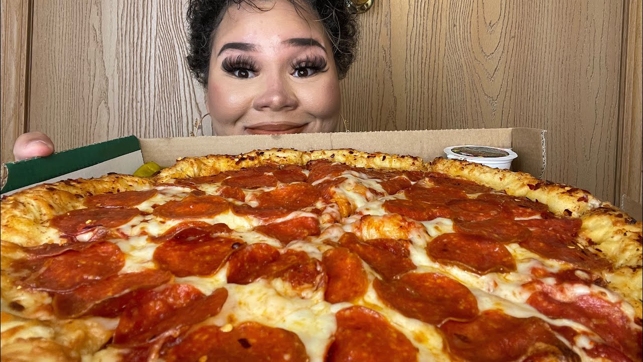 Papa John's Spicy Garlic Pepperoni Stuff Crust Pizza YouTube