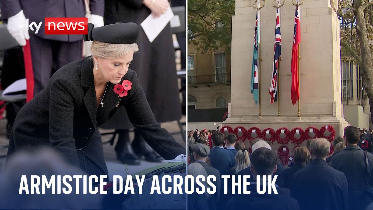 Armistice Day commemorations take place across UK
