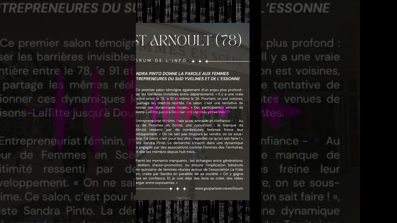 🔸🔹🔸 Gso Parisien News – Magazine N°13 – 29/06/2025 🔸🔹🔸 1️⃣🎤🤝🌟 Sandra Pinto donne la parole aux femme