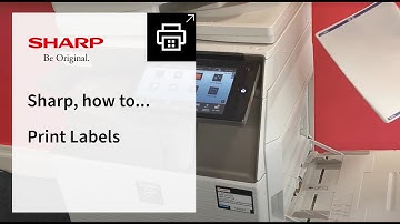 Sharp, how to Print Labels on a Sharp Multifunctional Printer