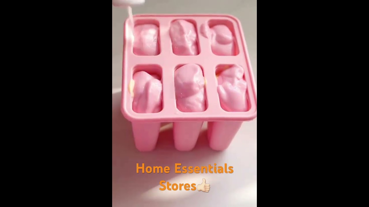 Silicone Popsicle Mould With Paddle Sticks