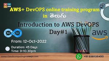 Demo Day#1 | AWS DevOPs Training 12-Oct-2022 batch | Cloud Computing In Telugu | +91 9381136450