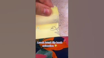 A lil sticky note flip book! #art #flipbook #doodle #animation