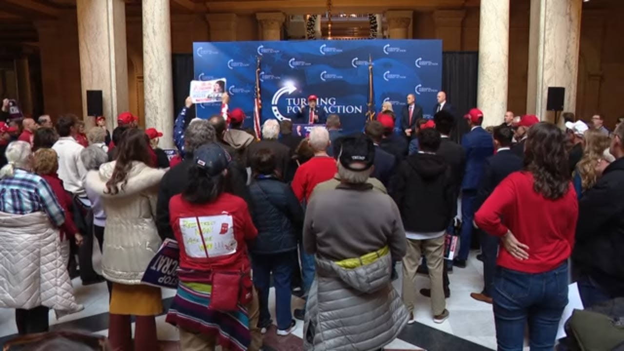Pro-redistricting rally held at Indiana Statehouse amid House vote