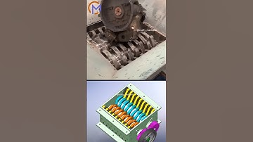 Shredder #machine 🔥| #mechanical principles | #crusher #simulation #solidworks #robotics #automobile