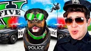 CHOP se CONVIERTE en POLICÍA en GTA 5!  (Mods)