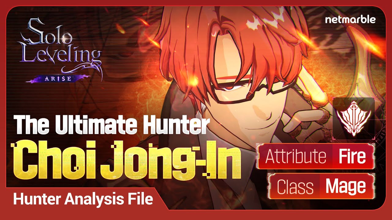 [Solo Leveling:ARISE] Hunter Analysis File: #1 Choi Jong-In - YouTube