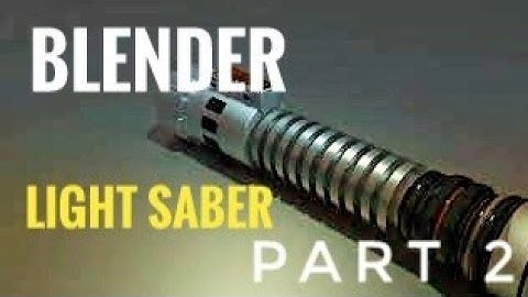 Hard Surface Mandalorian theme lightsaber - Blender Modeling Part 2