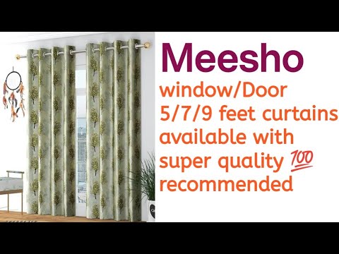#Meesho Unboxing premium quality😍curtains for windows/Doors available ...