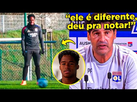 🚨TÉCNICO DO LYON VIROU FÃ! OLHA A DECLARAÇÃO DO TÉCNICO DO LYON APÓS ESTREIA DE ENDRICK NOS TREINOS!