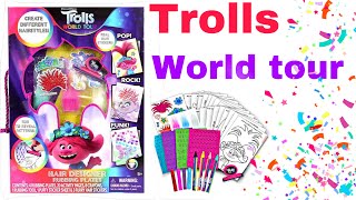 trolls world tour hair designer rubbing plates activity kit