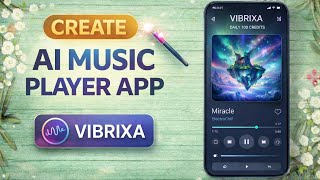 I Built a Music Player App Using Just ONE AI Prompt 😳 | VIBRIXA (Free Agent + 1 Prompt) screenshot 2