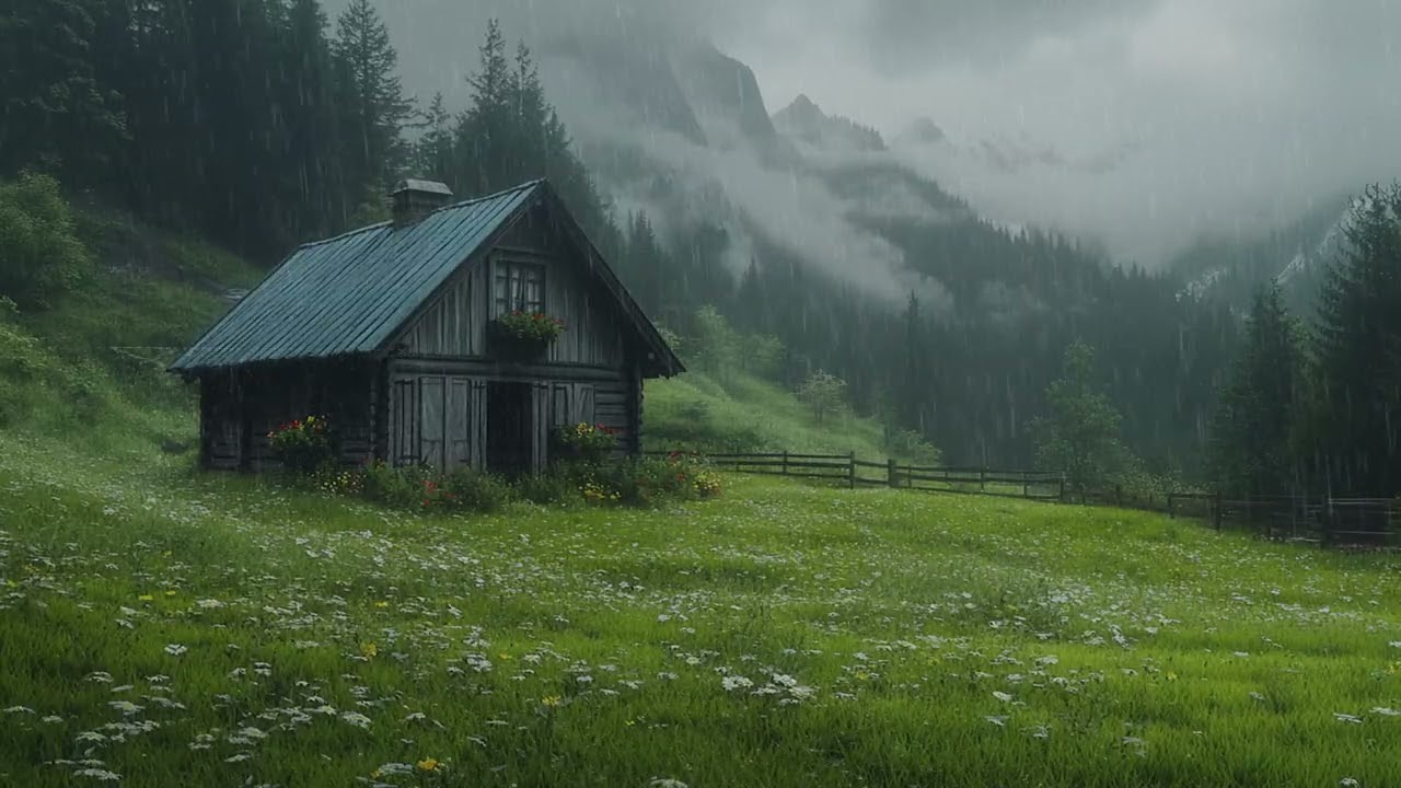 Rain and Trees in the Silent Night | Deep Sleep Ambience