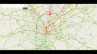 Atlanta Traffic Map Time Lapse