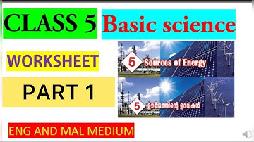 CLASS 5 BASIC SCIENCE WORKSHEET/Eduteacherkerala 22 December 2021