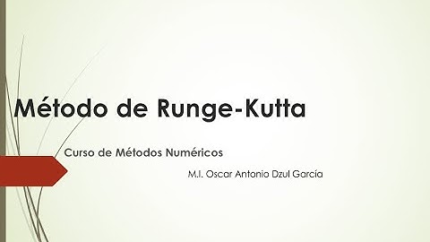 Método de Runge Kutta