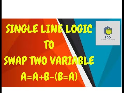 How to swap two variable in very easy way