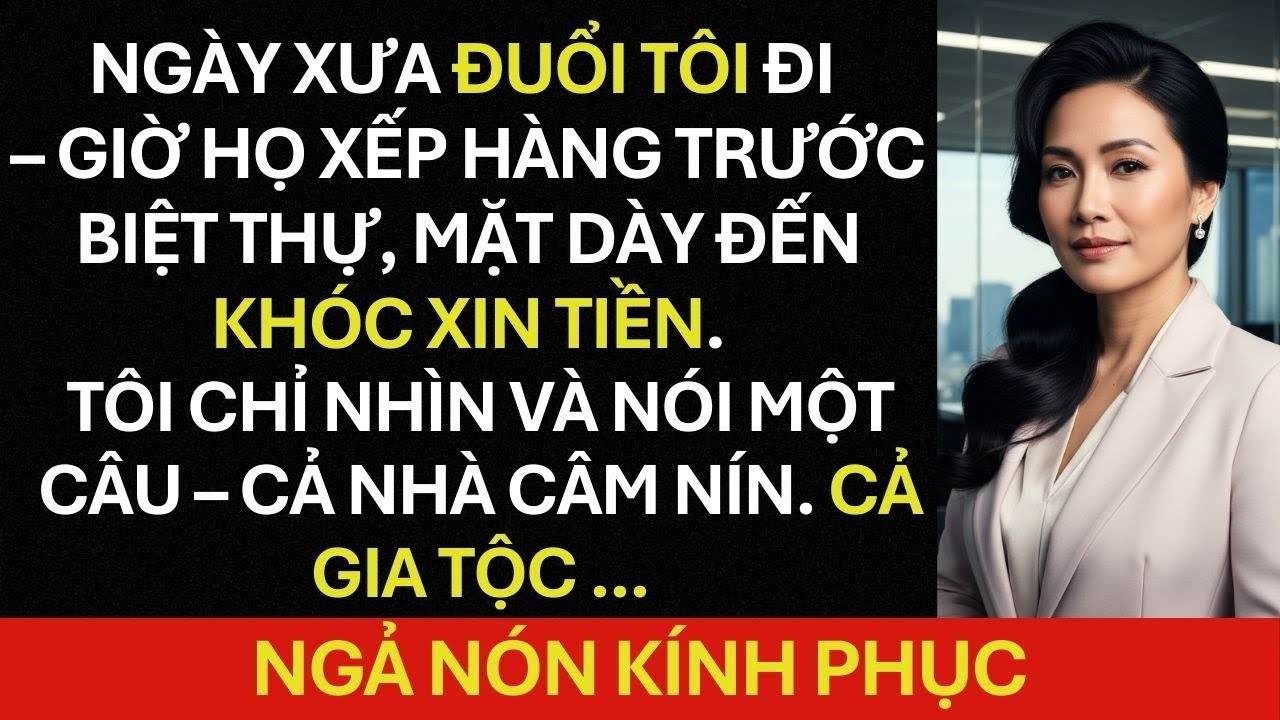 Sau 15 Năm ĐUỔI TÔI khỏi nhà, họ dám đến XIN TIỀN câu trả lời của Tôi khiến họ ÂN HẬN!