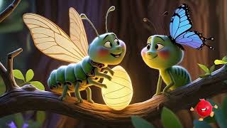 The Curious Caterpillar’s Journey 🐛🌈 | Fun Insect Adventure Song for Kids | Redbubble Rhymes