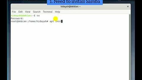 How to Configure Samba in Debian 10 with windows