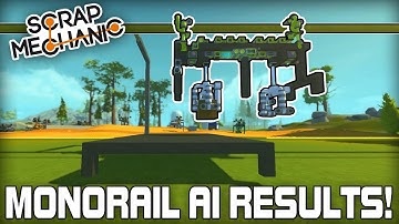 Monorail Delivery Challenge Results! (Scrap Mechanic AI Challenge #02)
