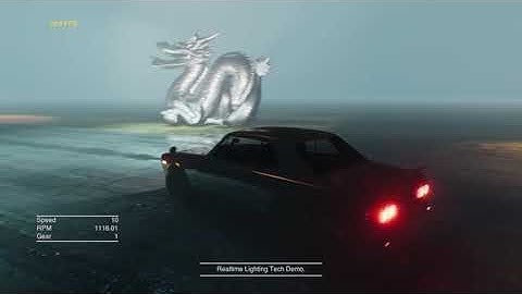 Unity Realtime Lighting Test at Night-Time Setting