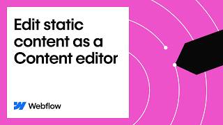 Edit static content as a Content editor