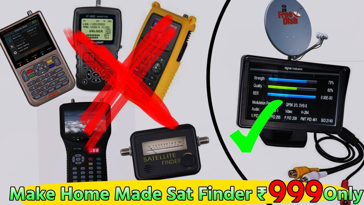 How to make a Satellite finder at home  Jk's Homemade Sat Finder Final  Part-2 