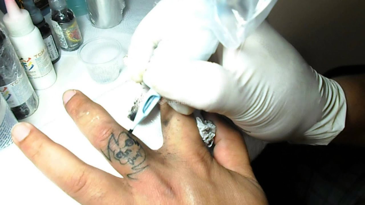 Free Hand Skull Tattoo Middle Finger Youtube