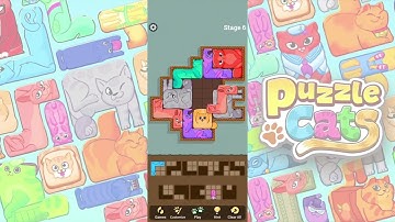 Block Puzzle Cats 🍓 Stage 1-10 🐱 Gameplay Walkthrough 🍊