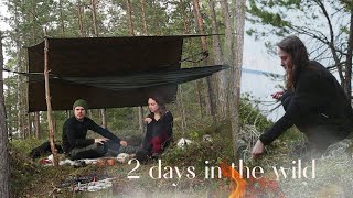 Bushcraft overnighter with my Girlfriend in the Wilderness & SHE LOVED IT!🔥