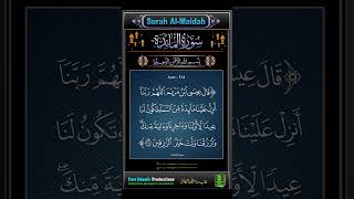 Surah Almaidah  Ayat114 tilawat quranrecitation shotrs islamicproductions quran