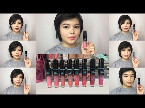 QL Cosmetics Lip Cream Matte Swatches Review. 