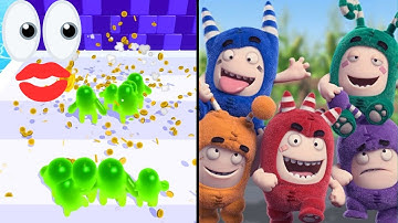 Satisfying Run Mobile Games | Join Blob Clash 3D vs Oddbods Friends
