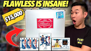 OPENING A $15000 FLAWLESS FOTL BOX (CRAZY CARDS)! 😱🔥 2021-22 Panini Flawless Basketball Hobby Review