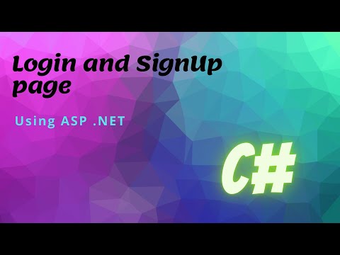Login and Signup Using ASP. NET { C# } + SQL Server Database...