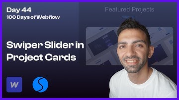 Day 44/100 - Adding a Custom SwiperJS Slider on My Website - 100 Days of Webflow